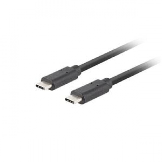 Lanberg USB-C M/M 3.1 GEN 2 kabel 0,5m 10GB/S PD100W černá