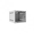 LANBERG RACKOVÁ SKŘÍŇ 10" NÁSTĚNNÁ 4U/280X310 (v rozloženém stavu) S PROSKLENÝMI DVEŘMI ŠEDÁ