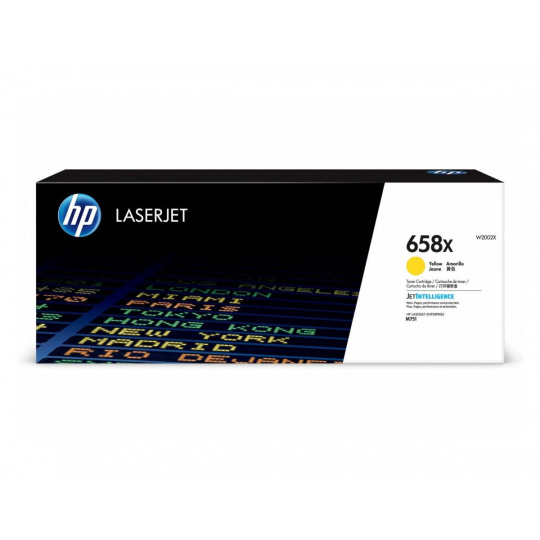 HP Žlutá originální tonerová kazeta HP 658X