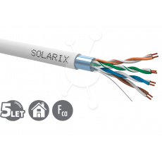 Kabel licna Solarix CAT5E FTP PVC šedý 305m/box SXKL-5E-FTP-PVC