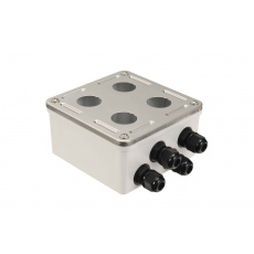 Průmyslový box Solarix s nerez čelem pro 4 x IP67 Průmyslový box Solarix s nerez čelem pro 4 x IP67