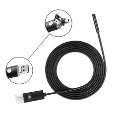 W-Star USB endoskopická kamera 1280x960, kabel 2m, průměr 8mm a zrcátkem