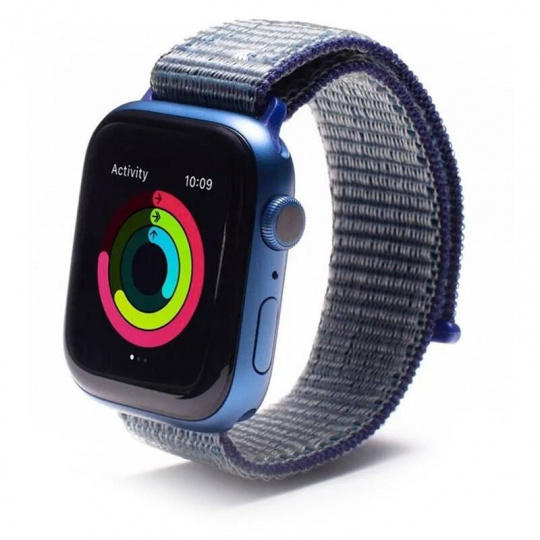 GEAR4 sp. řemínek Apple Watch 45/44/42mm modrá