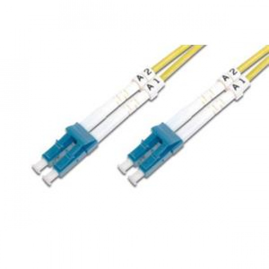 DIGITUS Fiber Optic Patch Cord,, LC (APC) to LC (UPC), Singlemode, OS1, 09/125 µ, Duplex, Length 2m