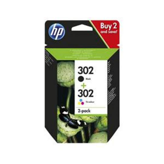 HP X4D37AE 302 Ink Cartridge Combo 2-Pack