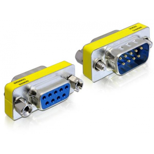 Delock Adaptér Seriový Sub-D 9 pin samec > Sub-D 9 pin samice – šetřič portu