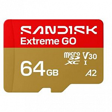 SanDisk Extreme GO MicroSD UHS-I 64GB 170MB/s(R) / 80MB/s(W) SanDisk Extreme GO MicroSD UHS-I 64GB 170MB/s(R) / 80MB/s(W)