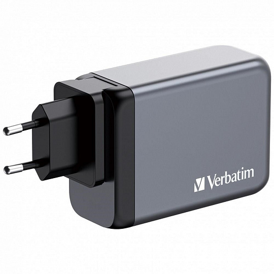 Zdroj 230V/200W/3x USB-C + 1x USB-A (PD3.1, GaN, Quick Changer, PPS, vidlice EU) Verbatim GNC-200 Zdroj 230V/200W/3x USB-C + 1x USB-A (PD3.1, GaN, Quick Changer, PPS, vidlice EU) Verbatim GNC-200