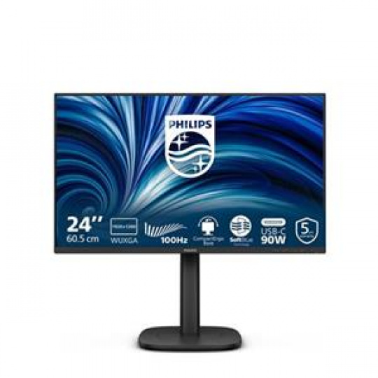 Philips LCD 24B2U3301D 24" IPS 16:10/1920x1200@100Hz/4ms/300cd/HDMI/DP/5xUSB/USB-C/RJ45/Repro/Pivot/HAS/5 let