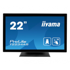 22"iiyama T2234AS-B1: IPS, Full HD, 350cd/m2, HDMI, USB, černý 22"iiyama T2234AS-B1: IPS, Full HD, 350cd/m2, HDMI, USB, černý