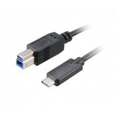 AKASA - USB 3.1 typ C na typ B adaptér - 100 cm AKASA - USB 3.1 typ C na typ B adaptér - 100 cm