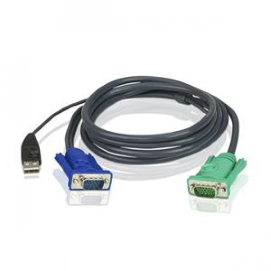 ATEN integrovaný kabel 2L-5202U pro KVM USB 1.8 M