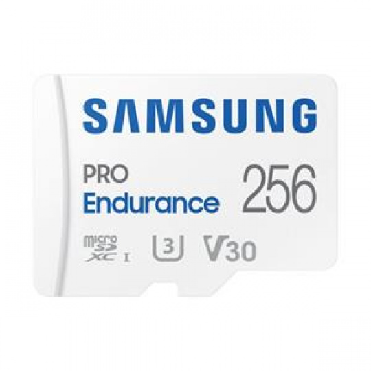 Samsung PRO Endurance/micro SDXC/256GB/100MBps/UHS-I U3 / Class 10/+ Adaptér