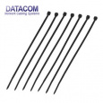 DATACOM Stahovací páska (3.6x300) černá 100ks