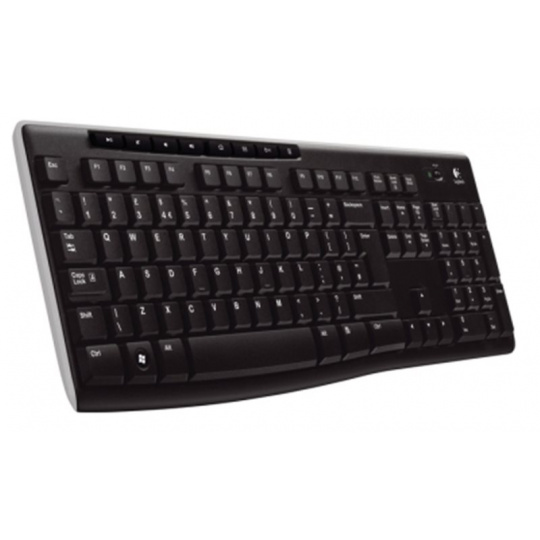 Logitech K270/Bezdrátová Bluetooth/US-Layout/Černá