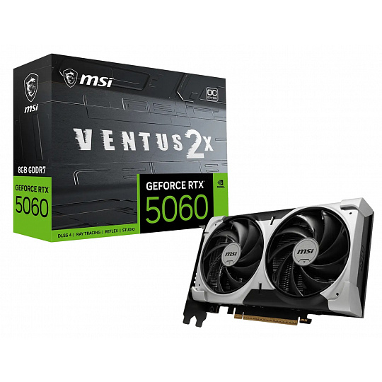 MSI RTX 5060 VENTUS 2X V1/OC/8GB/GDDR7 MSI RTX 5060 VENTUS 2X V1/OC/8GB/GDDR7