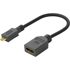 PremiumCord Flexi adaptér HDMI Typ A samice - micro HDMI Typ D samec pro ohebné zapojení PremiumCord Flexi adaptér HDMI Typ A samice - micro HDMI Typ D samec pro ohebné zapojení