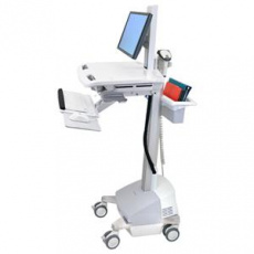 ERGOTRON StyleView® Cart with LCD Pivot, SLA Powered, pojízdný vozík s napájením, držák pro LCD, klávesnice, scanner