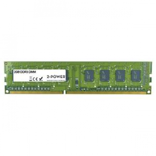 2-Power 2GB PC3-10600U 1333MHz DDR3 CL9 Non-ECC DIMM 2Rx8 ( DOŽIVOTNÍ ZÁRUKA )