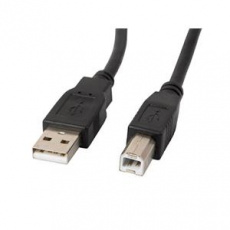 LANBERG KABEL USB-A(M)->USB-B(M) 2.0 1,8 M ČERNÝ LANBERG KABEL USB-A(M)->USB-B(M) 2.0 1,8 M ČERNÝ