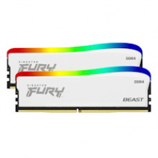 Kingston FURY Beast White/DDR4/16GB/3200MHz/CL16/2x8GB/RGB/White Kingston FURY Beast White/DDR4/16GB/3200MHz/CL16/2x8GB/RGB/White