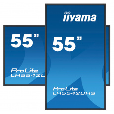55" iiyama LH5542UHS-B3: IPS, 4K UHD, 500cd/m2, 18/7, LAN, Android 8.0, černý 55" iiyama LH5542UHS-B3: IPS, 4K UHD, 500cd/m2, 18/7, LAN, Android 8.0, černý