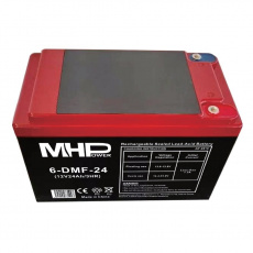 MHPower 6-DMF-24 Trakční gelová baterie 12V/24Ah, Terminál D2 - M5, Deep Cycle MHPower 6-DMF-24 Trakční gelová baterie 12V/24Ah, Terminál D2 - M5, Deep Cycle