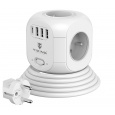 Síťový adaptér Viking AC Cube, rozbočovač, 8 výstupů