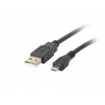 LANBERG Kabel USB 2.0 AM/Micro, 1m, černý