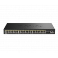 D-Link DGS-1530-52P/E 48 Ports GE PoE(30W) + 4 Ports 10G SFP+ Smart Managed Switch, 370W