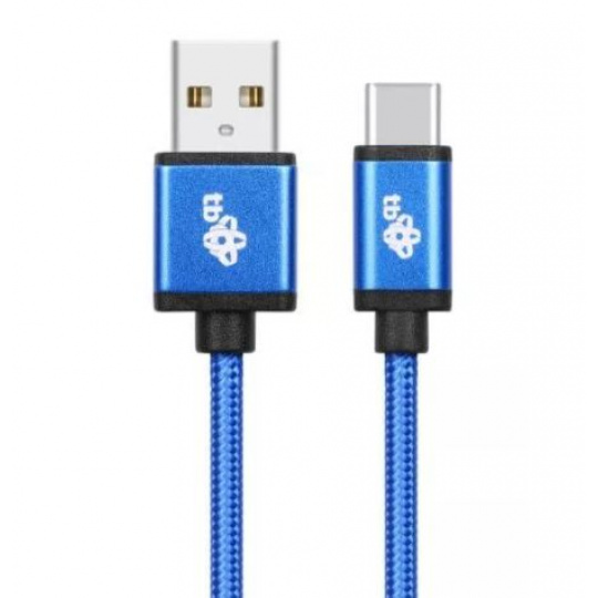 TB Touch USB - USB-C kabel, 2m, modrý