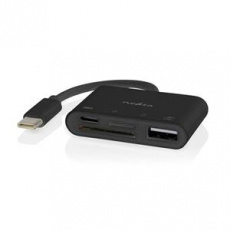 Nedis CCGB64780BK01 - USB hub| 1x USB-C™ | 1x USB A / 1x USB-C™ | 4 Porty port(s) | USB 2.0 | Napájení z USB | SD & Micr Nedis CCGB64780BK01 - USB hub| 1x USB-C™ | 1x USB A / 1x USB-C™ | 4 Porty port(s) | USB 2.0 | Napájení z USB | SD & Micr
