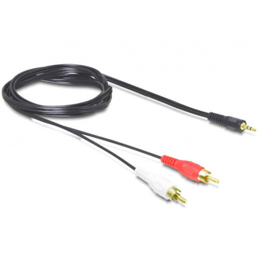 Delock Audio Kabel 3,5 mm stereo jack samec > 2 x RCA samec 1,5 m