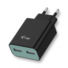 i-tec USB Power Charger 2 Port 2.4A Black i-tec USB Power Charger 2 Port 2.4A Black
