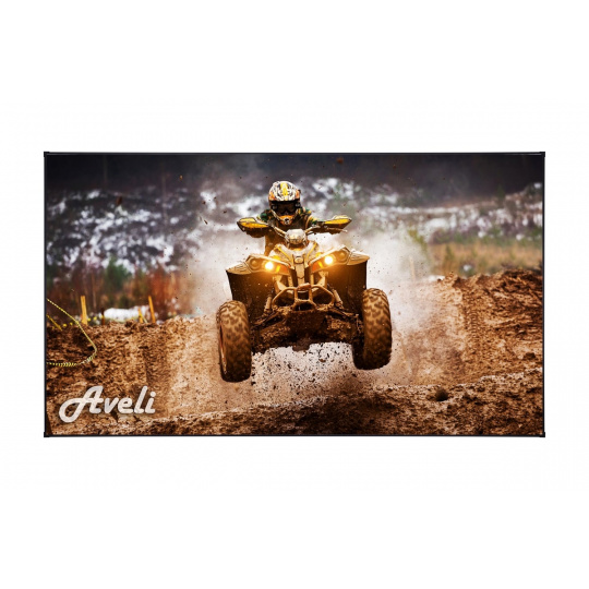 Plátno AVELI PREMIUM,pevný rám,black,221x124(16:9) Plátno AVELI PREMIUM,pevný rám,black,221x124(16:9)