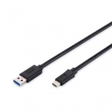 Digitus Připojovací kabel USB typu C, typ C na A M/M, 1m, 3A, 480 MB, verze 2.0, bl