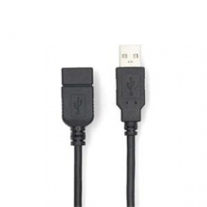 Nedis CCGL60010BK10 - USB Kabel | USB 2.0 | USB-A Zástrčka | USB-A Zásuvka | 1.00 m | Černá Nedis CCGL60010BK10 - USB Kabel | USB 2.0 | USB-A Zástrčka | USB-A Zásuvka | 1.00 m | Černá