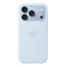 iPhone 18 Pro Silicone Case with MS - Crisp Blue