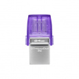 Kingston DataTraveler MicroDuo 3C/64GB/USB 3.2/USB-A + USB-C/Fialová