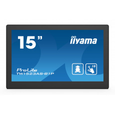 15" iiyama TW1523AS-B1P: IPS, FullHD, capacitive, 10P, 450cd/m2, mini HDMI, WiFi, Android 8.1