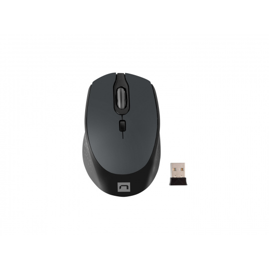 Natec optická myš OSPREY/1600 DPI/Cestovní/Optická/Bezdrátová USB/Černá