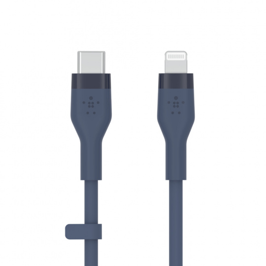 Belkin kabel USB-C na LTG_silikon, 3M, modrý