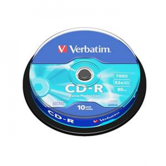 VERBATIM CD-R 700MB, 52x, spindle 10 ks