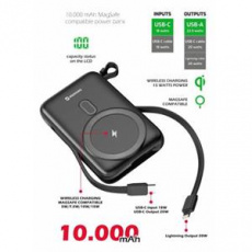 SWISSTEN POWER BANK 10000 mAh PD 20W S INTEGROVANÝMI KABELY USB-C A LIGHTNING (kompatibilní s MagSafe) SWISSTEN POWER BANK 10000 mAh PD 20W S INTEGROVANÝMI KABELY USB-C A LIGHTNING (kompatibilní s MagSafe)
