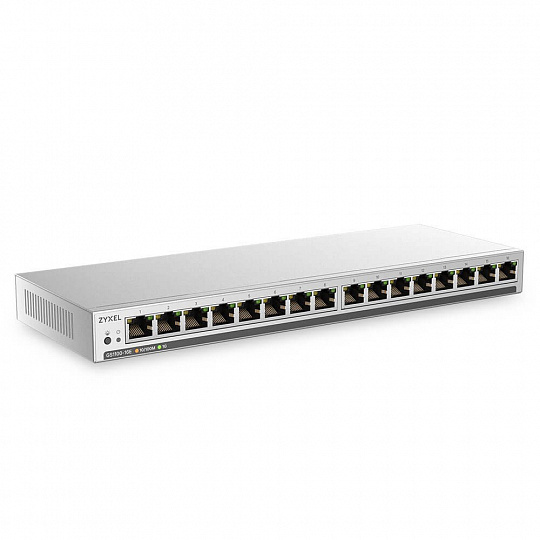 Zyxel GS1100-16ES Slimline Unmanaged + 16 port Gigabit - Unmanaged + Switch Zyxel GS1100-16ES Slimline Unmanaged + 16 port Gigabit - Unmanaged + Switch