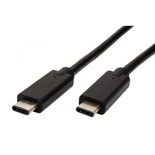 PremiumCord USB-C kabel ( USB 3.1 generation 2, 3A, 10Gbit/s ) černý, 1m