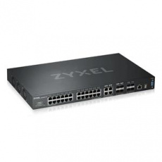 Zyxel XGS4600-32, 32-port Managed Layer3+ Gigabit switch, 24x Gigabit metal + 4x Gigabit dual personality (RJ45/SFP) + 4