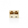 Nedis CTGB90991IY - Telecom Network Splitter | RJ45 Zásuvka | 2x RJ45 Female | Poniklované | Slonová Kost | PVC | Box