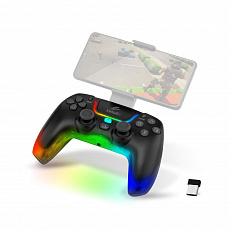 EVOLVEO Ptero2, bezdrátový & drátový gamepad pro PC, PS3/4/5, iOS, Android, Switch, černý EVOLVEO Ptero2, bezdrátový & drátový gamepad pro PC, PS3/4/5, iOS, Android, Switch, černý