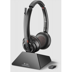 Poly Savi 8220 UC. USB/Stereo/ANC/DECT/Bezdrát/MS/Stand/Černá Poly Savi 8220 UC. USB/Stereo/ANC/DECT/Bezdrát/MS/Stand/Černá